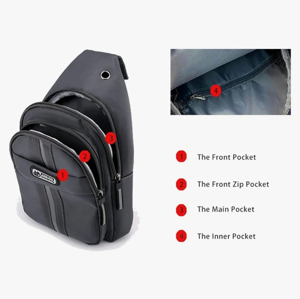 🔰 Sling Backpack for Men Women, Lightweight One Strap Sling Bag IRIDESCENT‼️